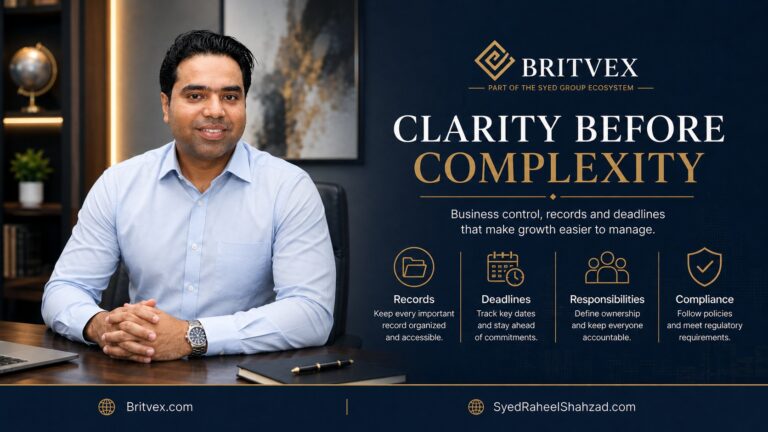 Clarity Before Complexity: The Business-Control Philosophy Behind Britvex