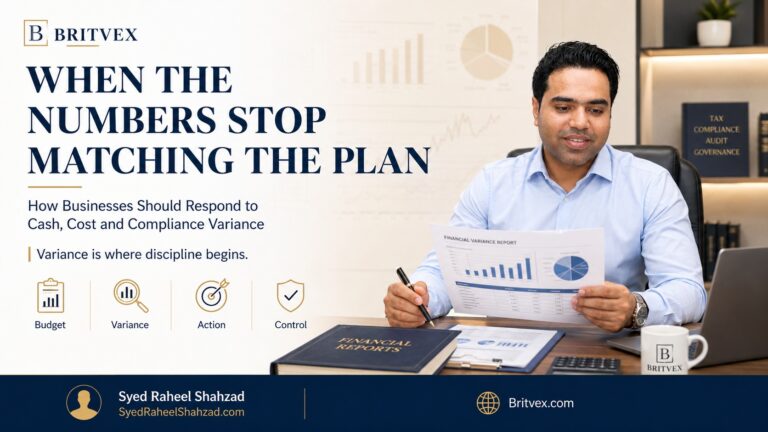 When the Numbers Stop Matching the Plan: How Businesses Should Respond to Cash, Cost and Compliance Variance