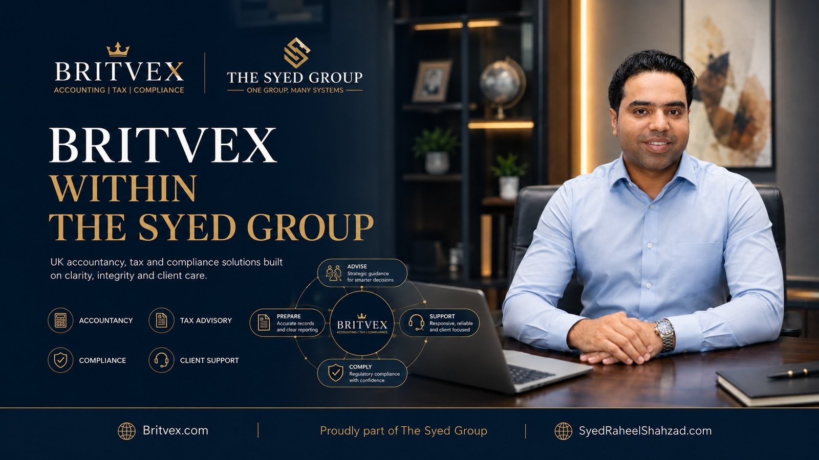 Britvex Within The Syed Group: How Accountancy, Tax, Payroll and Compliance Support Business Clarity — The Syed Group and Syed Raheel Shahzad featured image