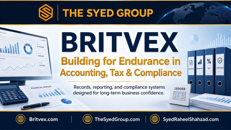 The Syed Group Building for Endurance in Finance: How Britvex Helps Businesses Prepare Before Pressure Arrives