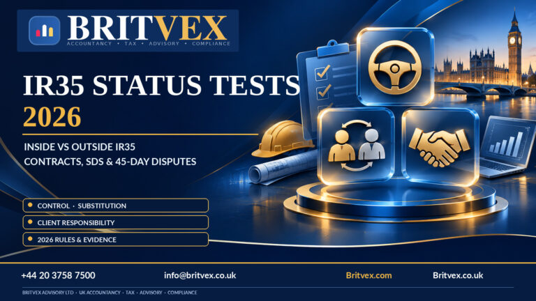IR35 Employment Status Tests 2026: Inside vs Outside IR35, SDS and Contractor Rules