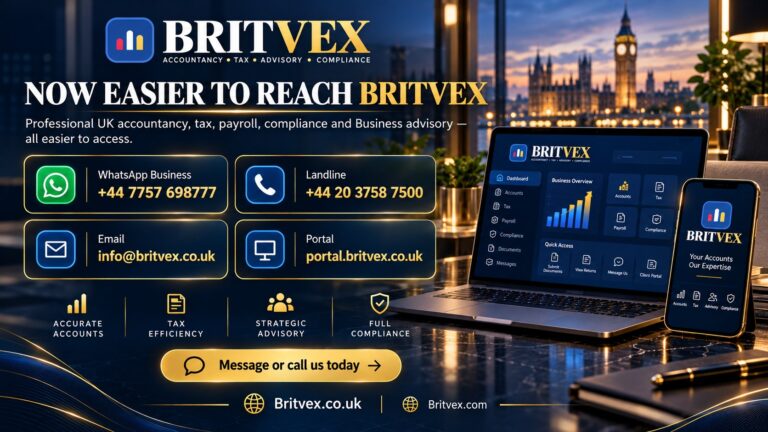 Britvex UK Accounting Services: Professional Tax, Payroll, Advisory and Easier Client Access